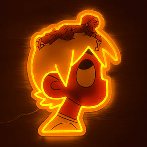 LUV Yellow Neon Sign