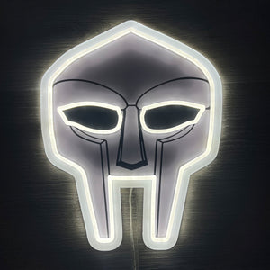 MF DOOM Mask Neon Sign
