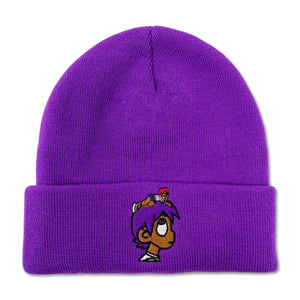 LUV Purple Beanie