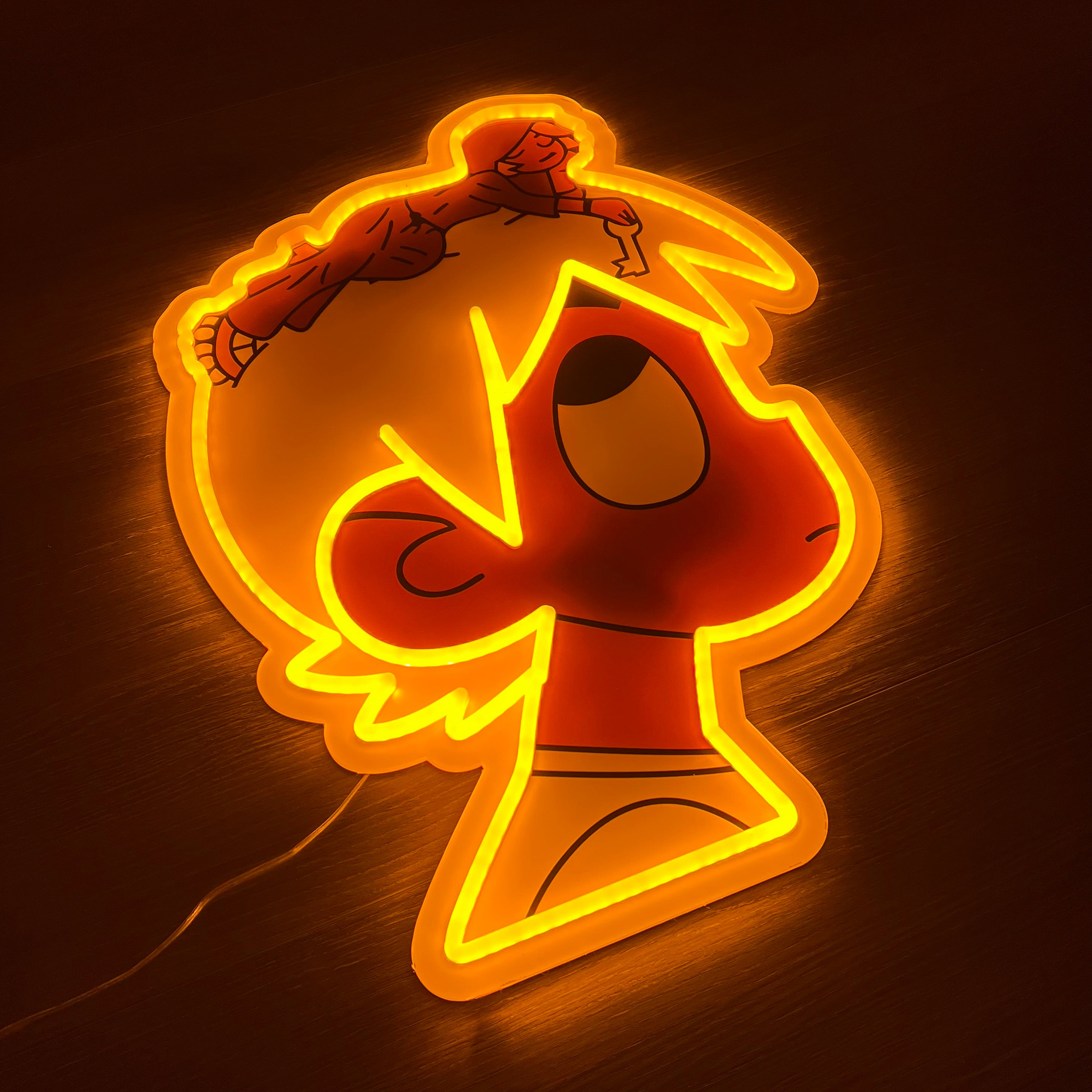 LUV Yellow Neon Sign