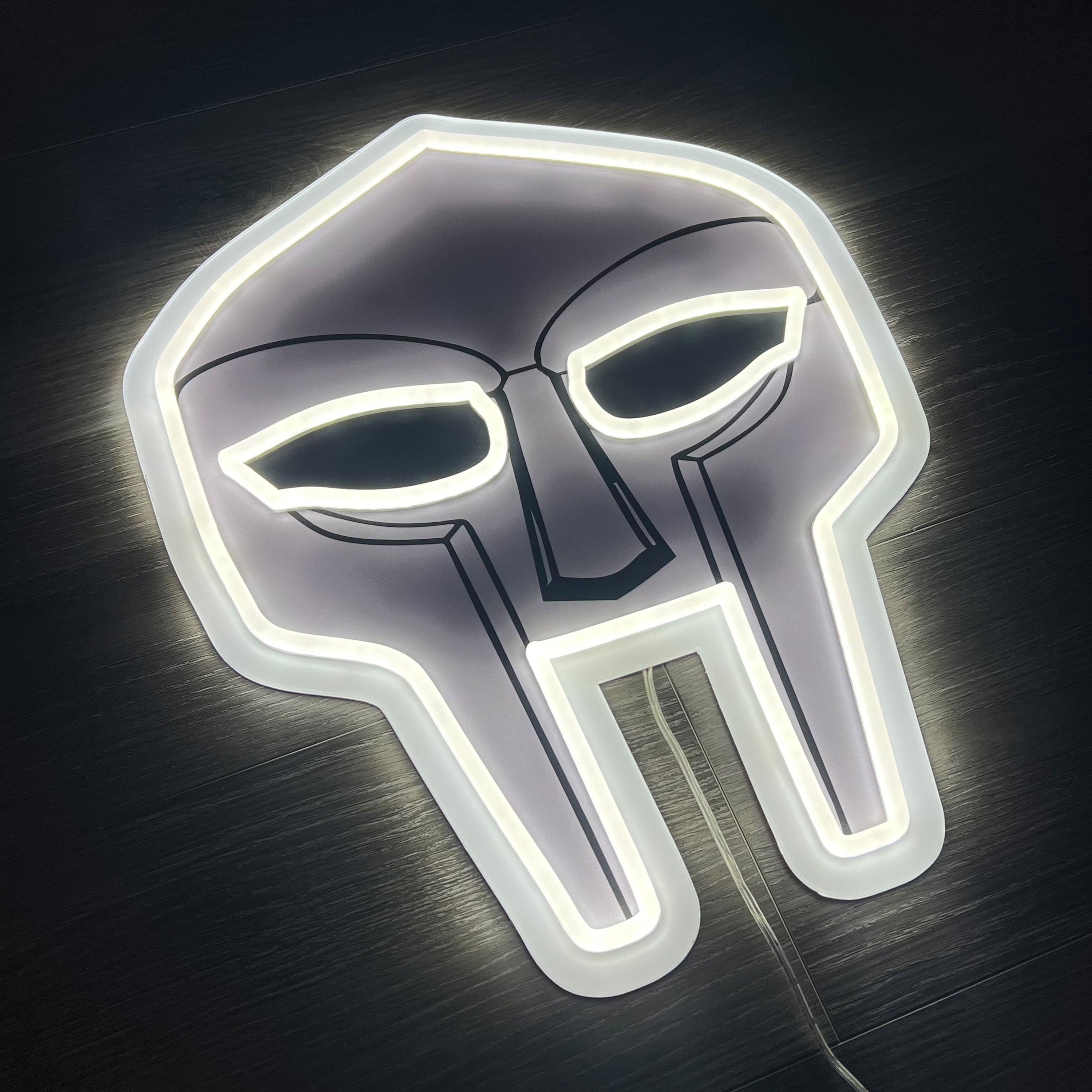 MF DOOM Mask Neon Sign