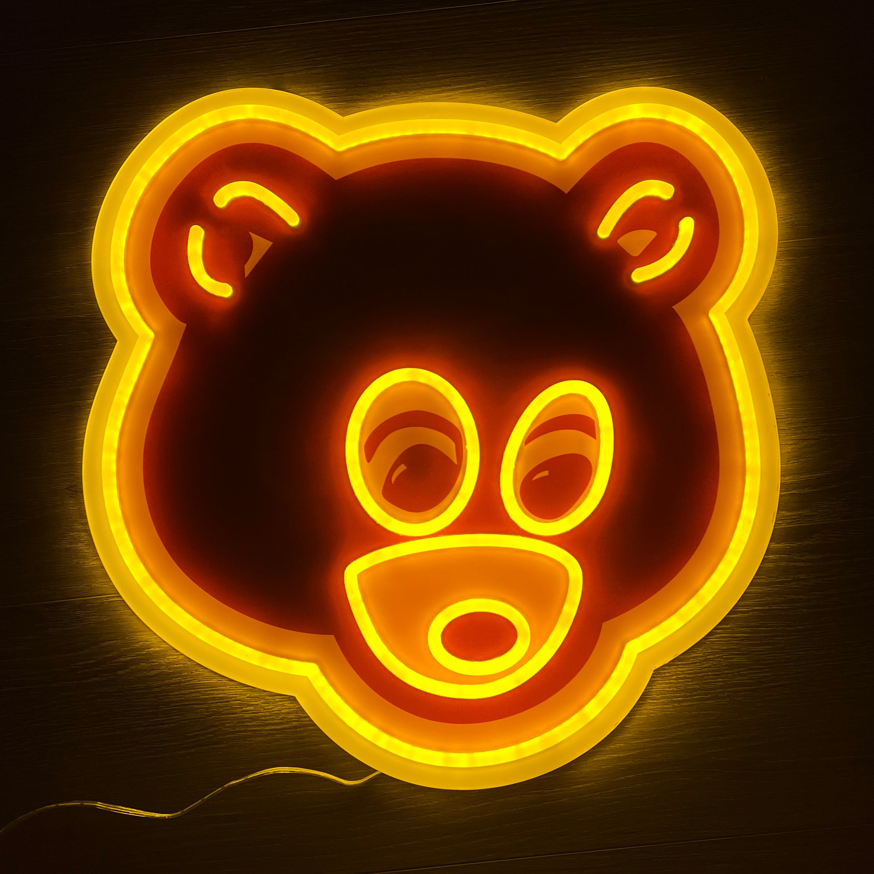 College Dropout Bear Neon Sign