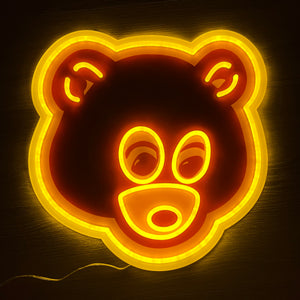 College Dropout Bear Neon Sign