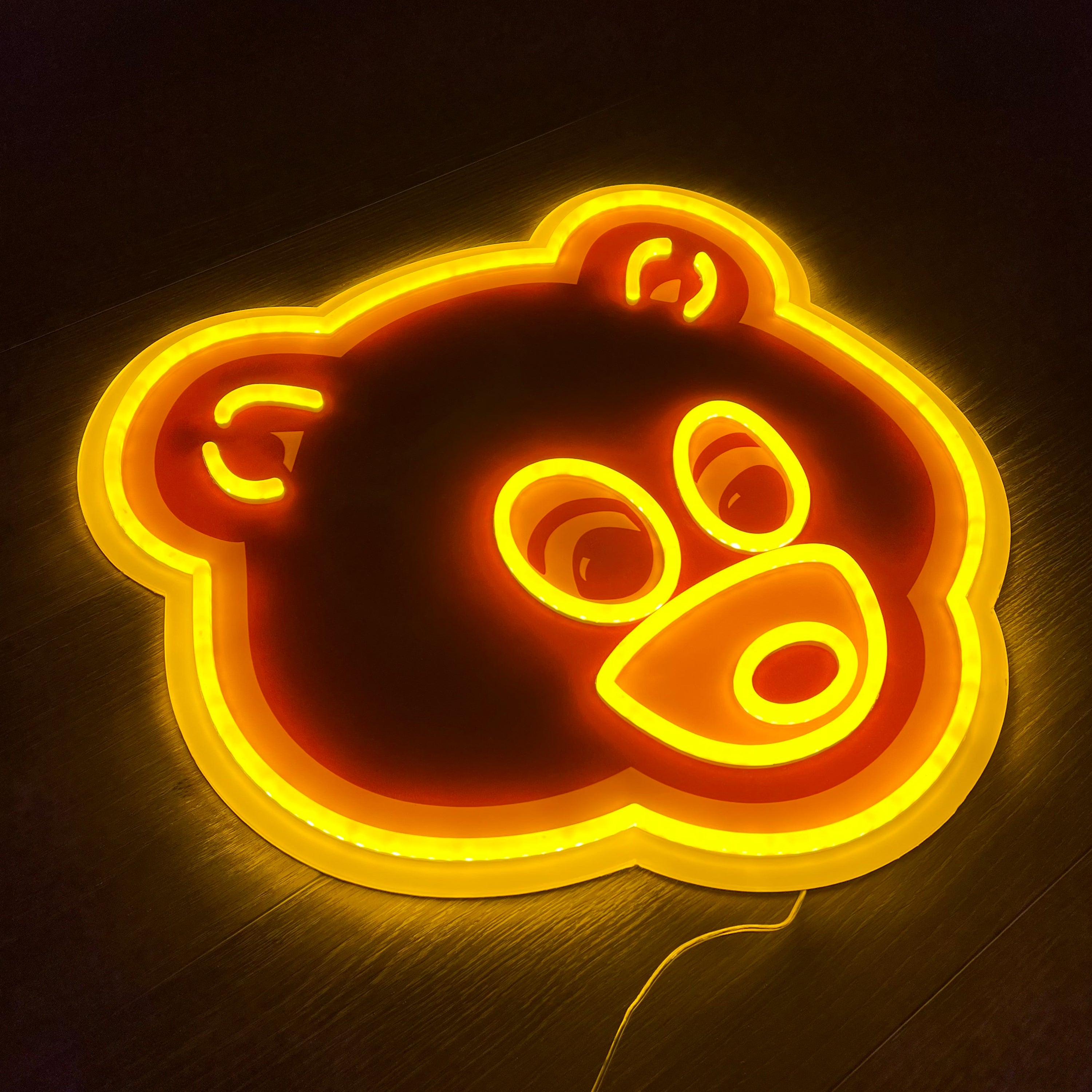 College Dropout Bear Neon Sign