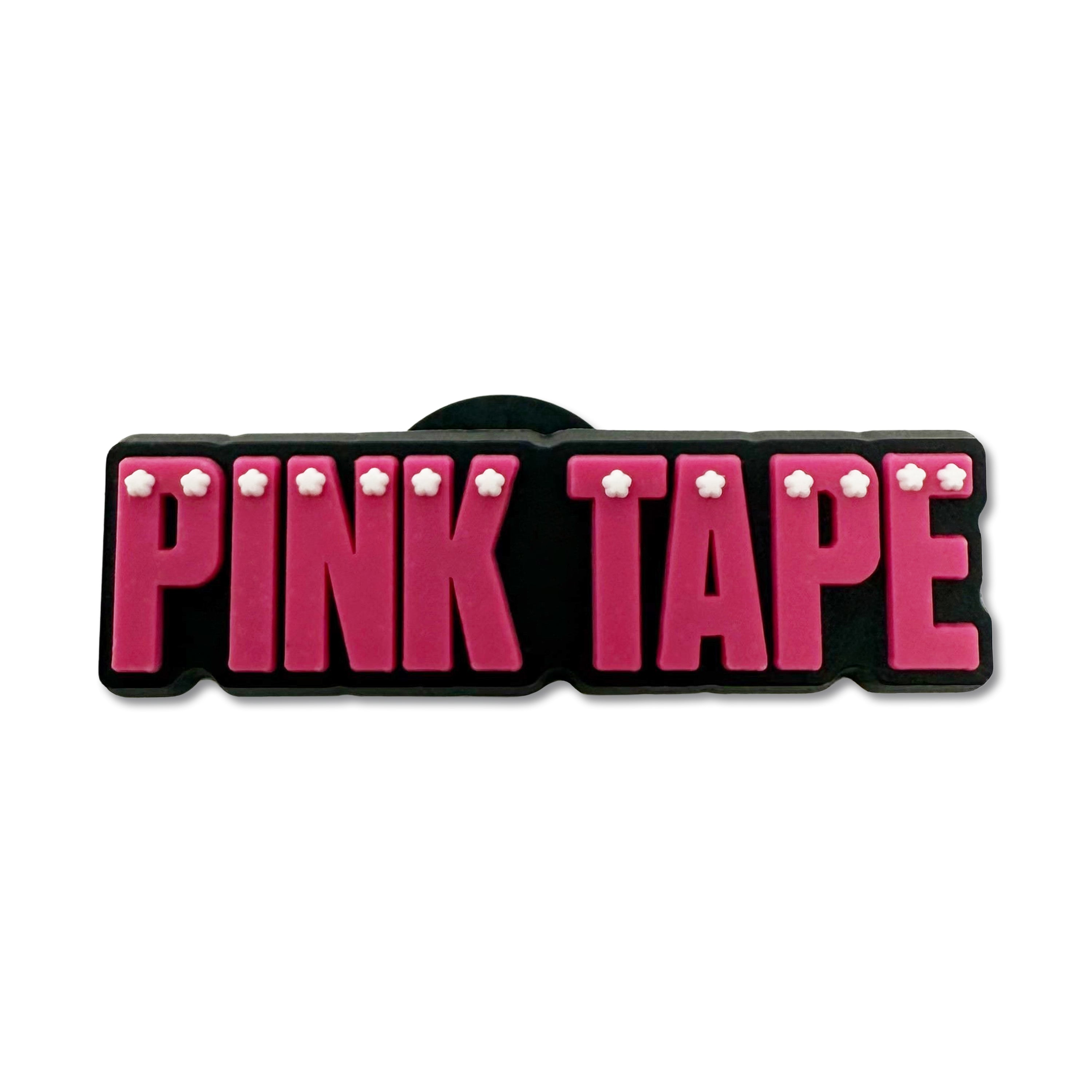 Pink Tape Shoe Charm