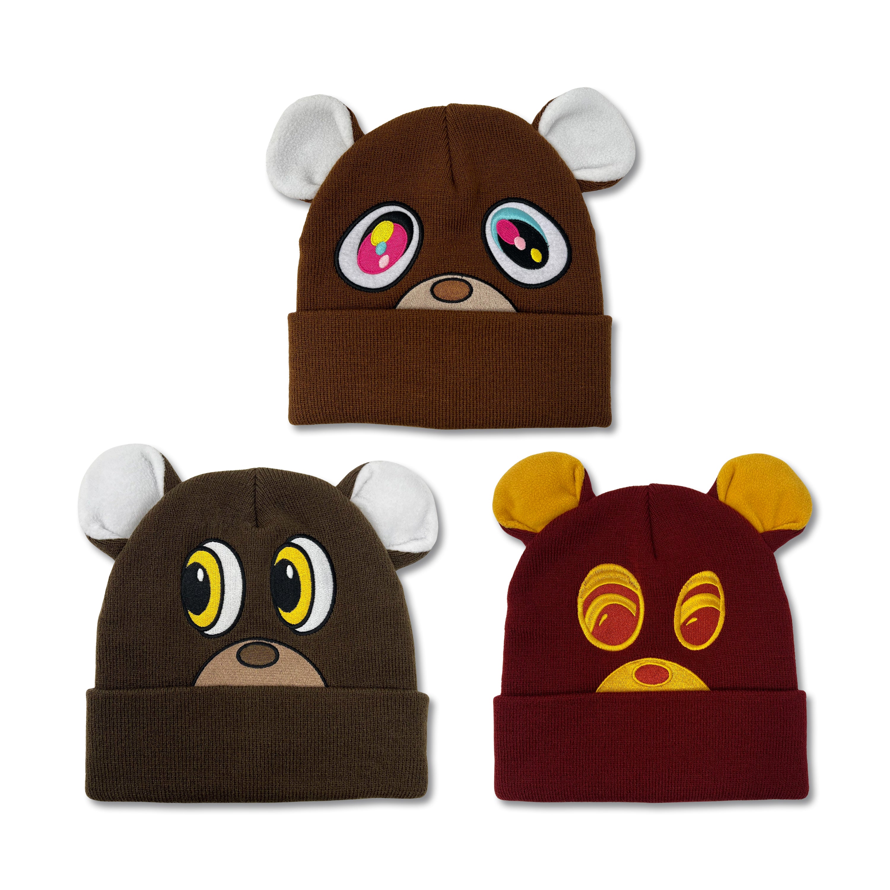 Bear Beanies (Set of 3)