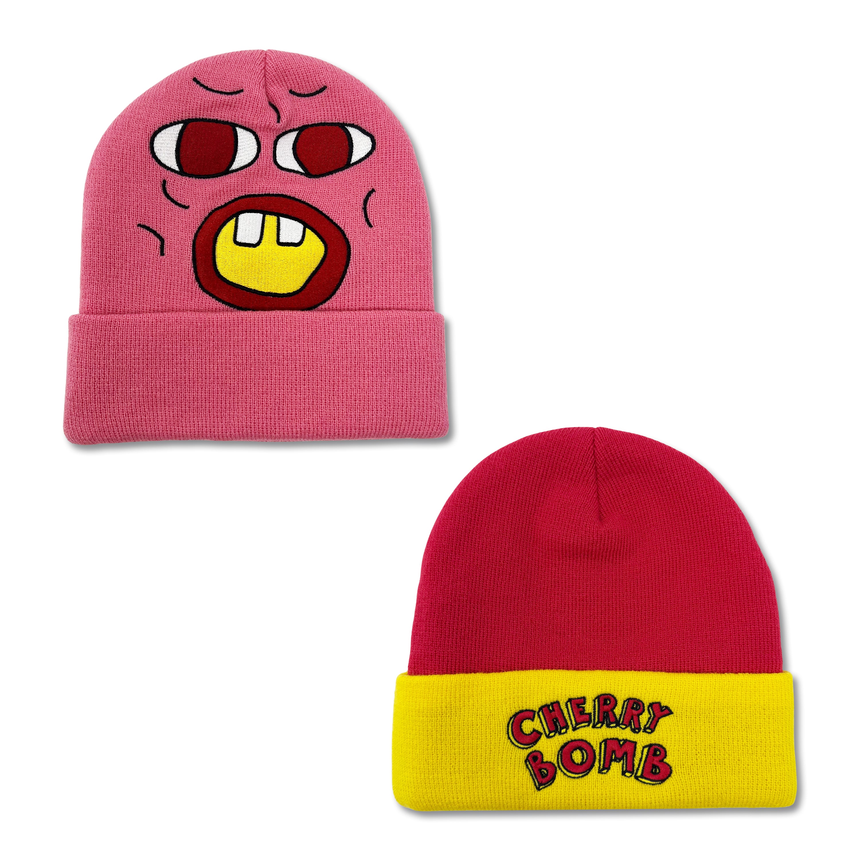 Cherry Bomb Beanies (Set of 2)