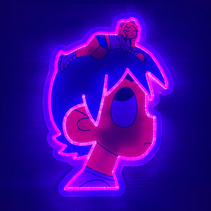 LUV Purple Neon Sign