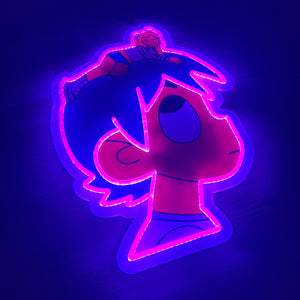 LUV Purple Neon Sign