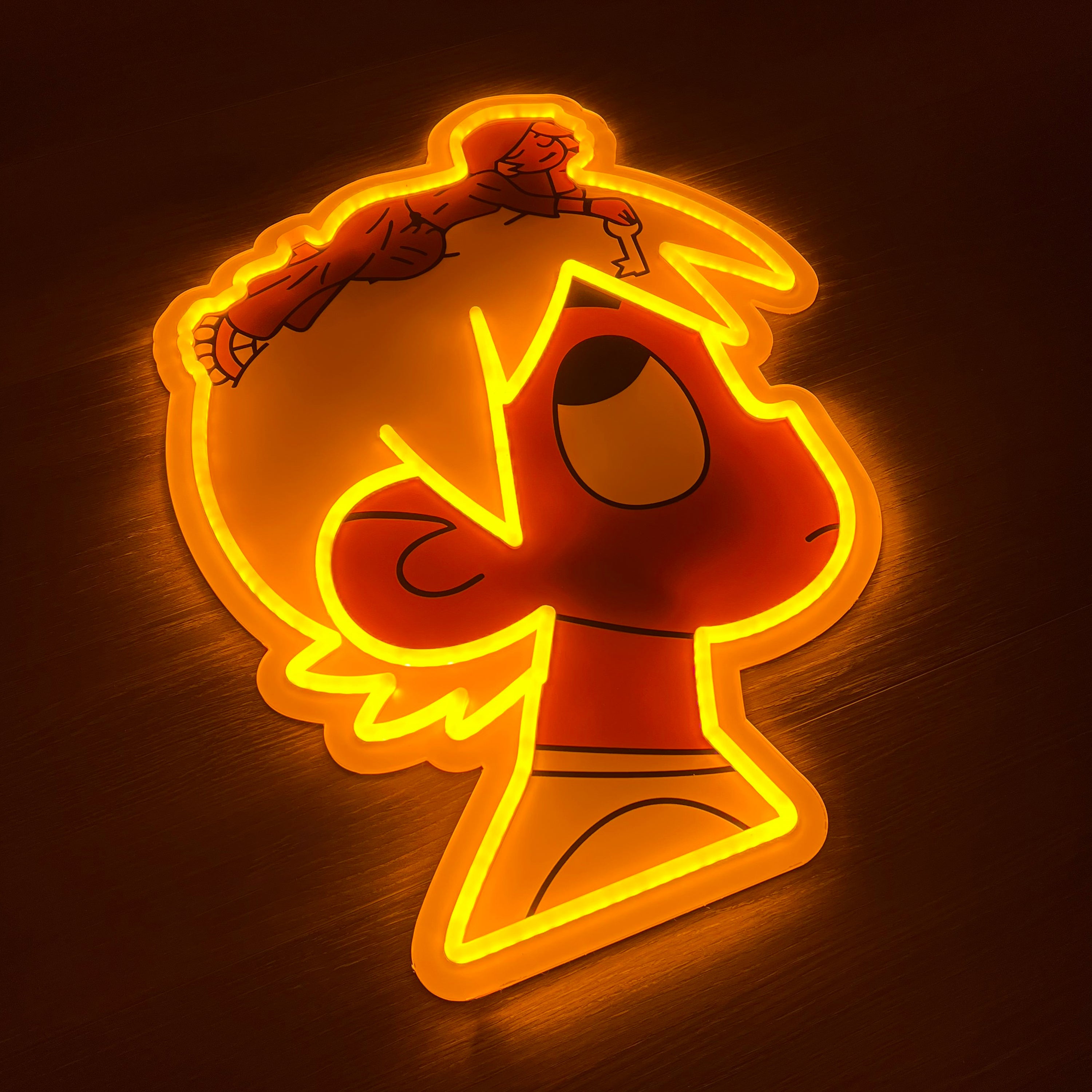 LUV Yellow Neon Sign