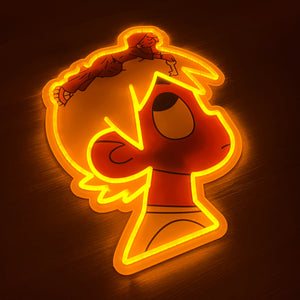 LUV Yellow Neon Sign