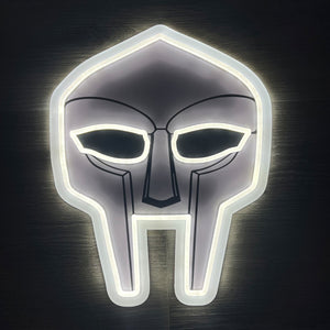 MF DOOM Mask Neon Sign